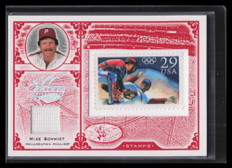 2005 Leaf Century Stamps Material Olympic 18 Mike Schmidt Jersey 24/92