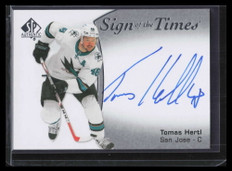 2021-22 SP Authentic Sign of the Times SOTTHE Tomas Hertl Auto
