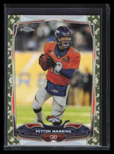 2014 Topps Chrome Camo Refractor 42 Peyton Manning 44/499