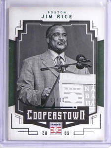 2015 Panini Cooperstown Green Parallel Jim Rice #D02/10 #52