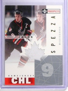 2000-01 UD CHL Prospects Jason Spezza Rookie Jersey #JS *64444