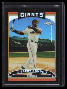 2006 Topps Chrome Black Refractor 50 Barry Bonds 120/549