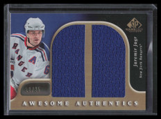 2005-06 SP Game Used Awesome Authentics Gold Jaromir Jagr Jumbo Jersey 12/25