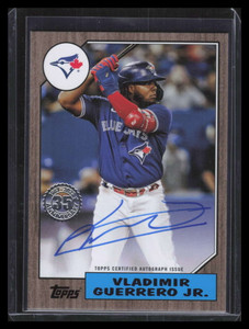 2022 Topps Update '87 Autographs Gold 87bavg Vladimir Guerrero Jr. Auto 24/50