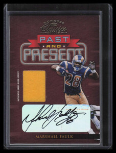 2002 Topps Pro Bowl Marshall Faulk jersey #AP-MF - Sportsnut Cards