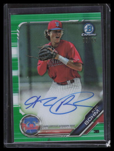 2019 Bowman Chrome Autographs Green Refractor Alec Bohm Rookie Auto 5/99