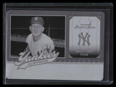 2006 Greats of the Game Yankee Clippings Printing Plate Black WF Whitey Ford 1/1