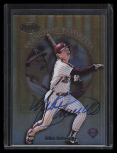 1999 Bowman's Best Franchise Favorites Autographs fr2b Mike Schmidt Auto