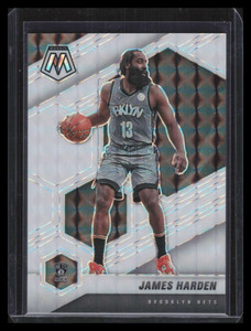 2020-21 Panini Mosaic Mosaic White Refractor 173 James Harden 6/25