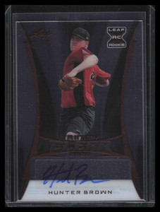 2020 Leaf Trinity Clear Autographs cahb1 Hunter Brown Rookie Auto 28/40