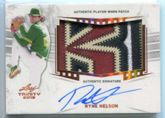 2019 Leaf Trinity Patch Autographs parn1 Ryne Nelson Rookie Patch Auto