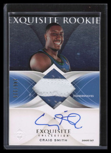 2006-07 Exquisite Collection 74 Craig Smith Rookie Patch Auto 146/225