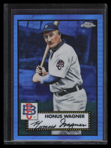 2021 Topps Chrome Platinum Anniversary Blue Prism Refractor 616 Honus Wagner