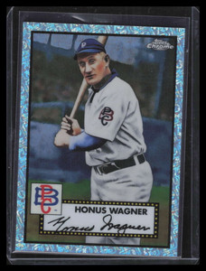 2021 Topps Chrome Platinum Mini Diamond 70th Refractor 616 Honus Wagner 10/70