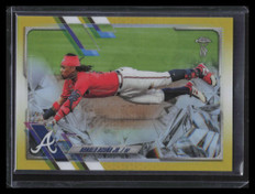 2021 Topps Chrome Ben Baller Gold Refractor 50 Ronald Acuna Jr. 18/50