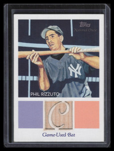 2010 Topps National Chicle Relics National Chicle Back Phil Rizzuto Bat 199/199