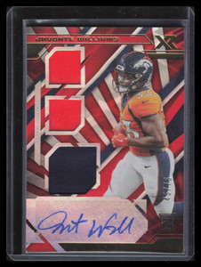 2021 Panini XR Red 215 Javonte Williams Rookie Triple Jersey Auto 45/75