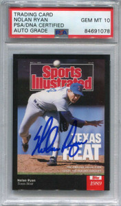 2021 Topps X Sports Illustrated 16 Nolan Ryan /1885 PSA/DNA GEM MT 10 Auto Grade