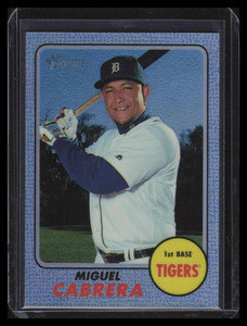 2017 Topps Heritage Chrome Blue Refractor thc418 Miguel Cabrera 25/68