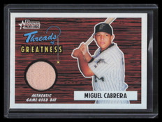 2004 Bowman Heritage Threads of Greatness MC Miguel Cabrera Bat