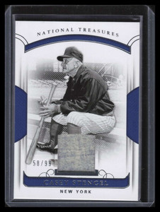 2018 Panini National Treasures 211 Casey Stengel Jersey 58/99