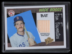 2005 Topps All-Time Fan Favorites Relics Rainbow WB Wade Boggs Bat 17/25