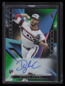 2020 Finest Firsts Autographs Green Wave Refractor Dylan Cease Rookie Auto 5/99