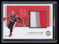 2018-19 Panini Encased Substantial Swatches Prime 14 Damian Lillard Patch 8/10