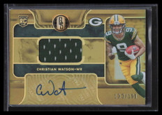 2022 Panini Gold Standard 220 Christian Watson Rookie Jersey Auto 133/199