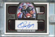 2021 Panini One Red 67 Bo Jackson Quad Patch Auto 7/7