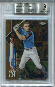 2020 Topps Chrome Update Gold Refractor u90 Aaron Judge HRD 39/50 BGS 9 MINT