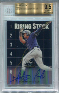 2018 Leaf Valiant Rising Stock Navy Fernando Tatis Rookie Auto 6/25 BGS 9.5 10