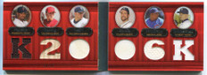 2007 Topps Triple Threads Booklet 43 Peavy Santana Zambrano Smoltz Jersey 26/36