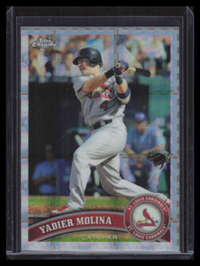 2011 Topps Chrome X-Fractor 32 Yadier Molina