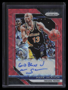 2018-19 Panini Prizm Signatures Prizms Choice 54 Mark Jackson Auto