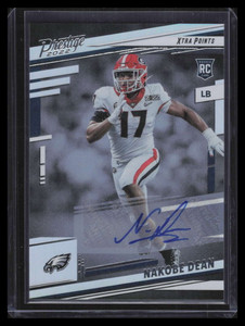 2022 Prestige Xtra Points Signatures Premium 396 Nakobe Dean Rookie Auto