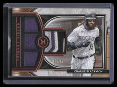 2021 Topps Museum Primary Pieces Copper Charlie Blackmon Quad Jersey Patch 3/75