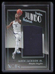 2018-19 Panini Noir Jumbo Material 24 Jaren Jackson Jr. Rookie Jersey 41/99