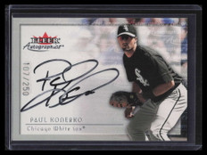 2001 Fleer Autographics Silver 52 Paul Konerko Auto 107/250