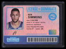 2019-20 Panini Contenders License to Dominate 16 Ben Simmons