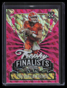 2021 Leaf Metal Trophy Finalists Pink Marbles tf02 Trevor Lawrence Rookie 6/25