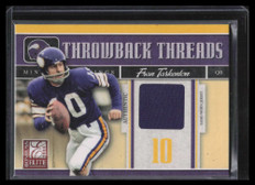 2008 Donruss Elite Throwback Threads Jackson Fran Tarkenton Dual Jersey 161/199