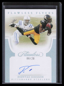 2021 Panini Flawless Flawless Flyers Autographs FLYDJO Diontae Johnson Auto 8/20