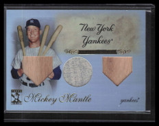 2009 Topps Tribute Relics Triple 7 Mickey Mantle Triple Bat Jersey 64/99