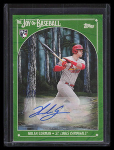 2023 Topps Bob Ross Joy Baseball Autographs Sap Green Nolan Gorman RC Auto 73/75