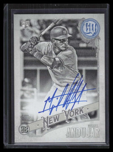 2018 Topps Gypsy Queen Autographs Black White Miguel Andujar Rookie Auto 42/50