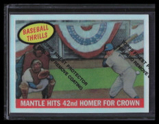 1997 Topps Mantle Finest Refractor 26 Mickey Mantle 1959 Topps Baseball Thrills