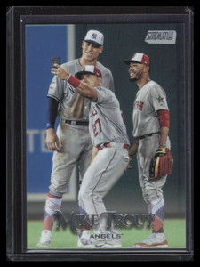 2019 Stadium Club Photo Variations 60 Mike Trout Selfie w/ Judge and Betts SP