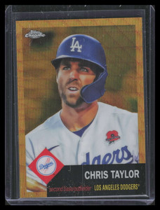 2022 Topps Chrome Platinum Anniversary Gold Refractor 482 Chris Taylor 28/50