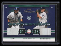 2003 Playoff Prestige Connections Materials 57 Sasaki Ichiro Dual Base 266/400